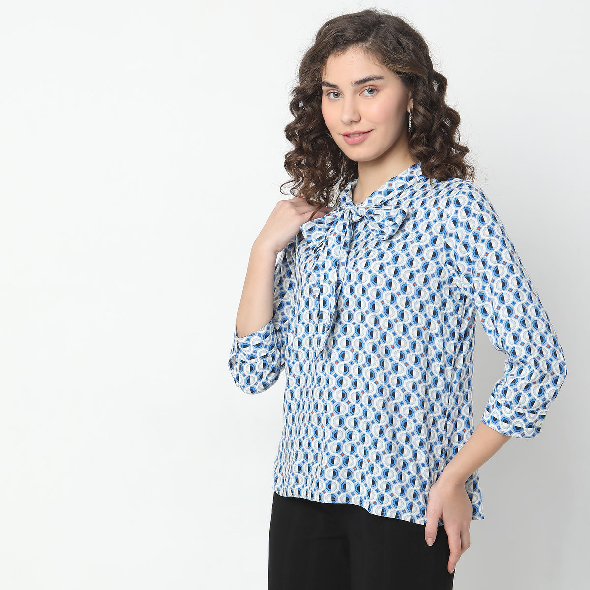 Regular Fit Printed Top