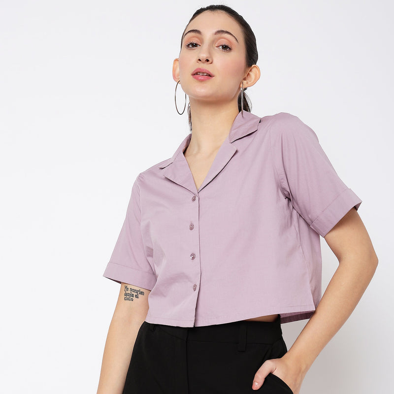 Women Wearing Regular Fit Solid Top