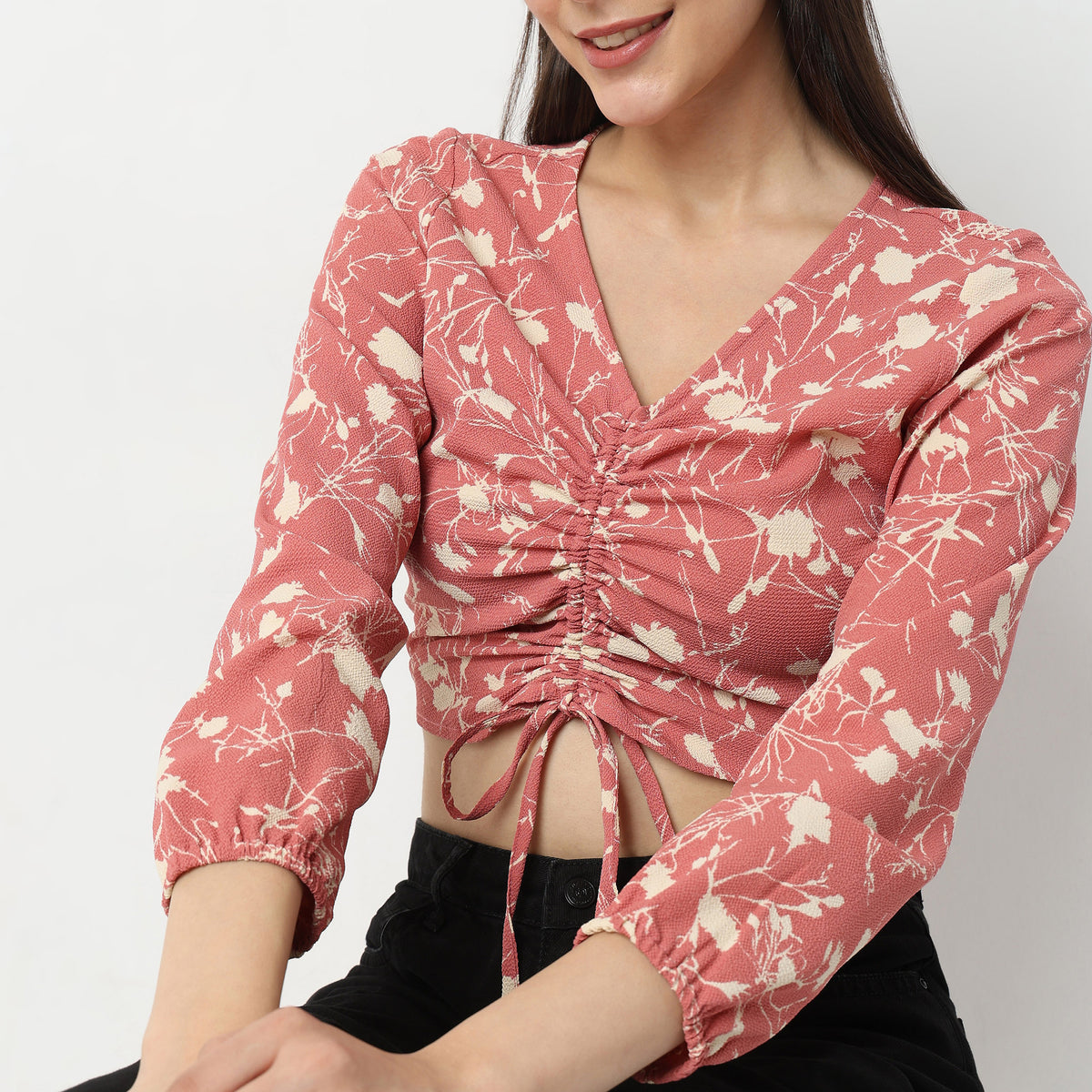 Slim Fit Floral Top