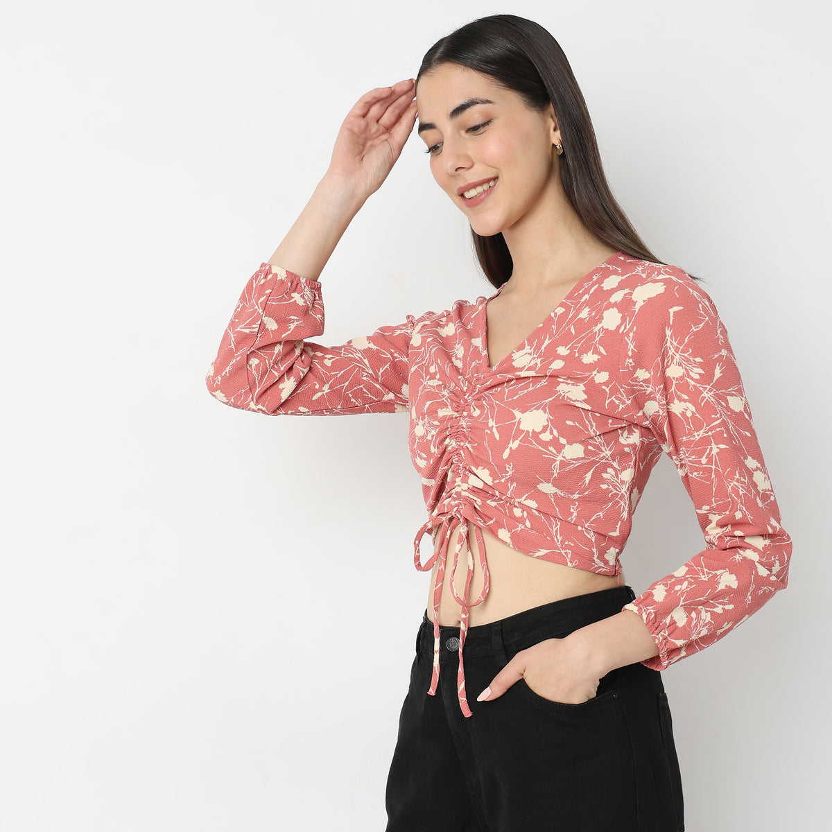 Slim Fit Floral Top