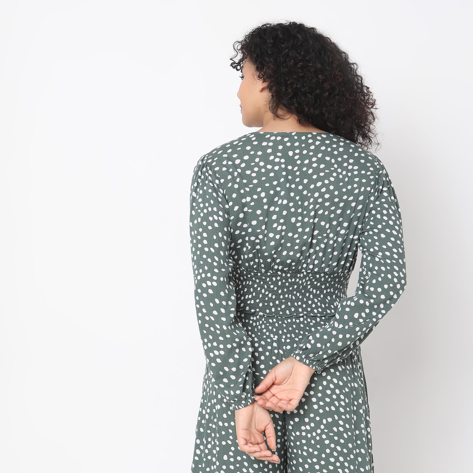 Slim Fit Polka Dot Top