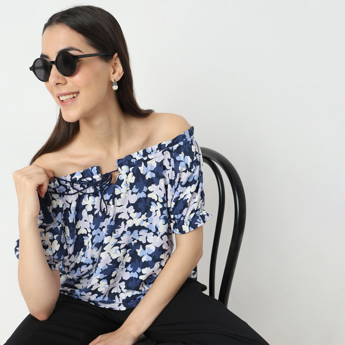 Regular Fit Floral Top