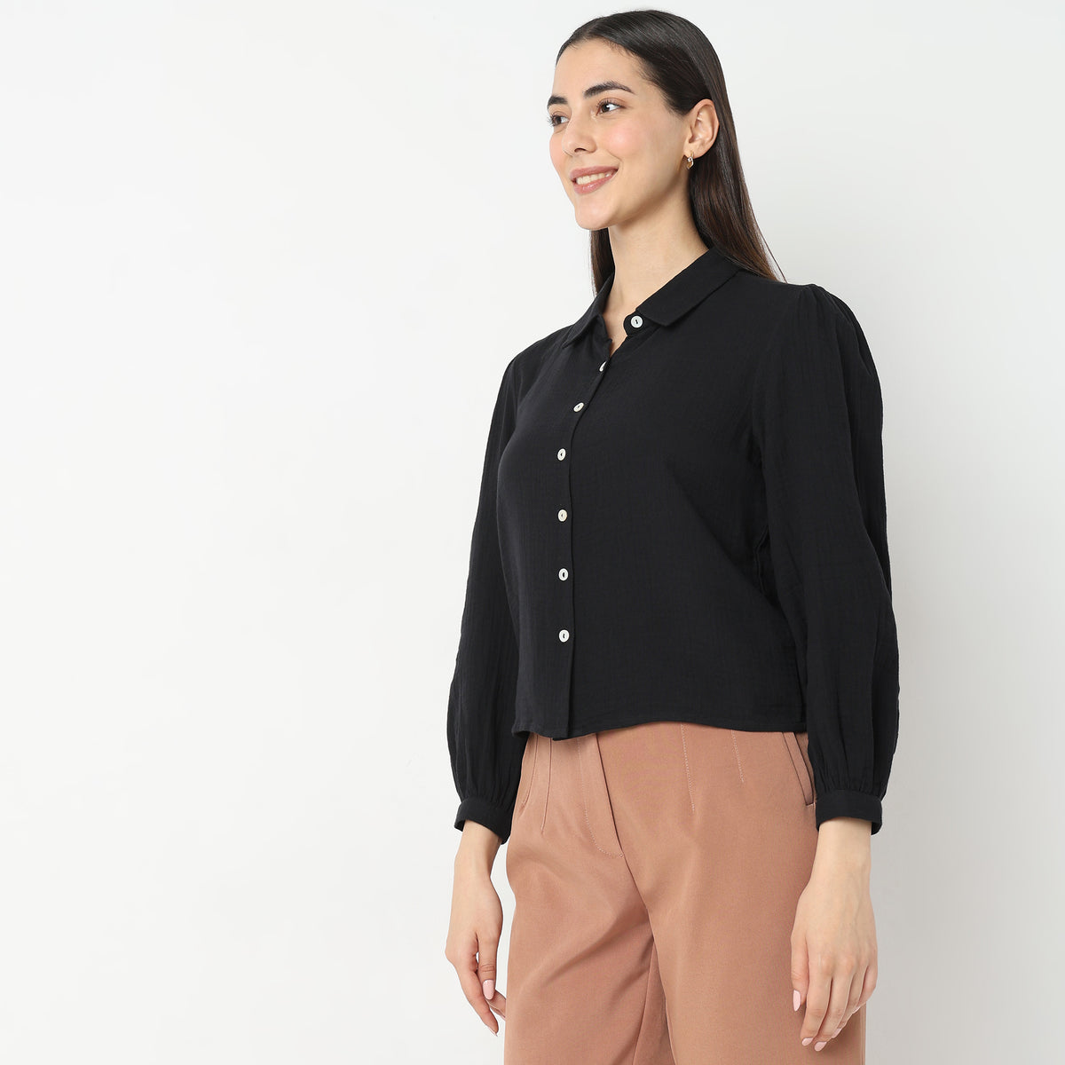 Regular Fit Solid Top