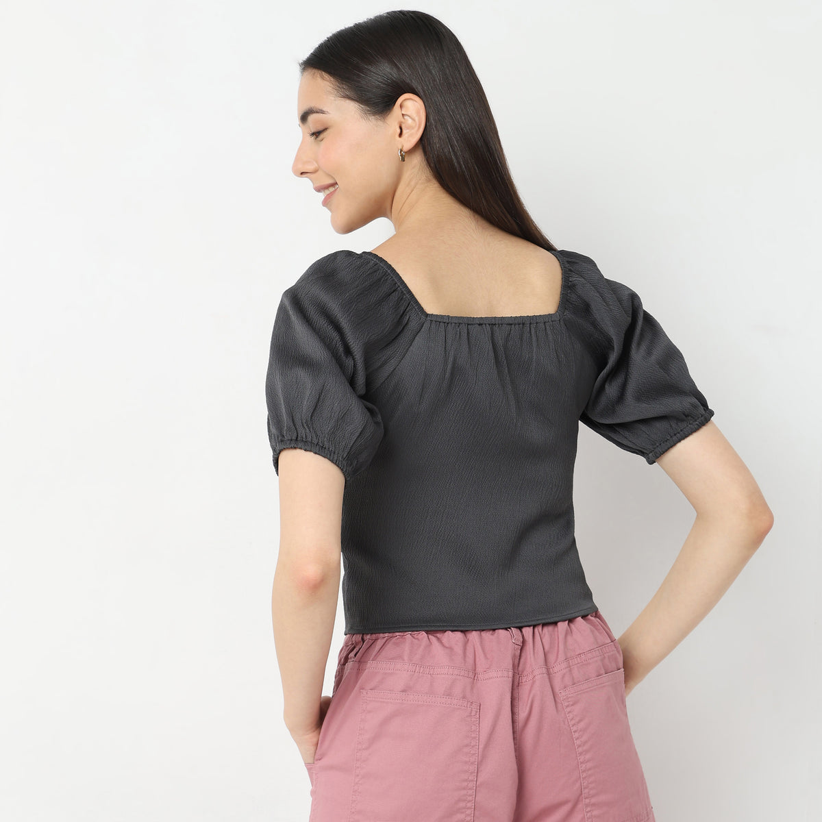 Regular Fit Solid Top