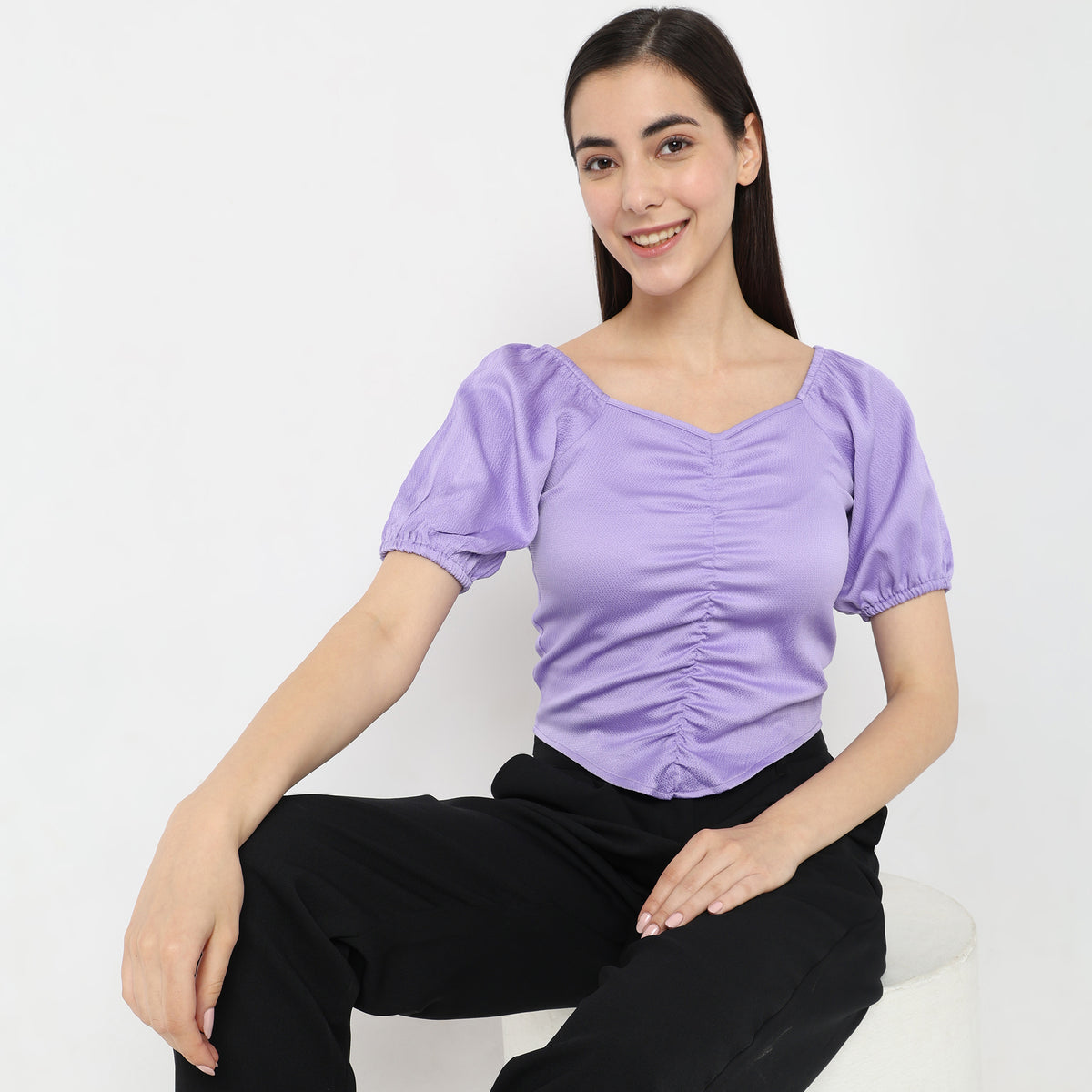 Regular Fit Solid Top