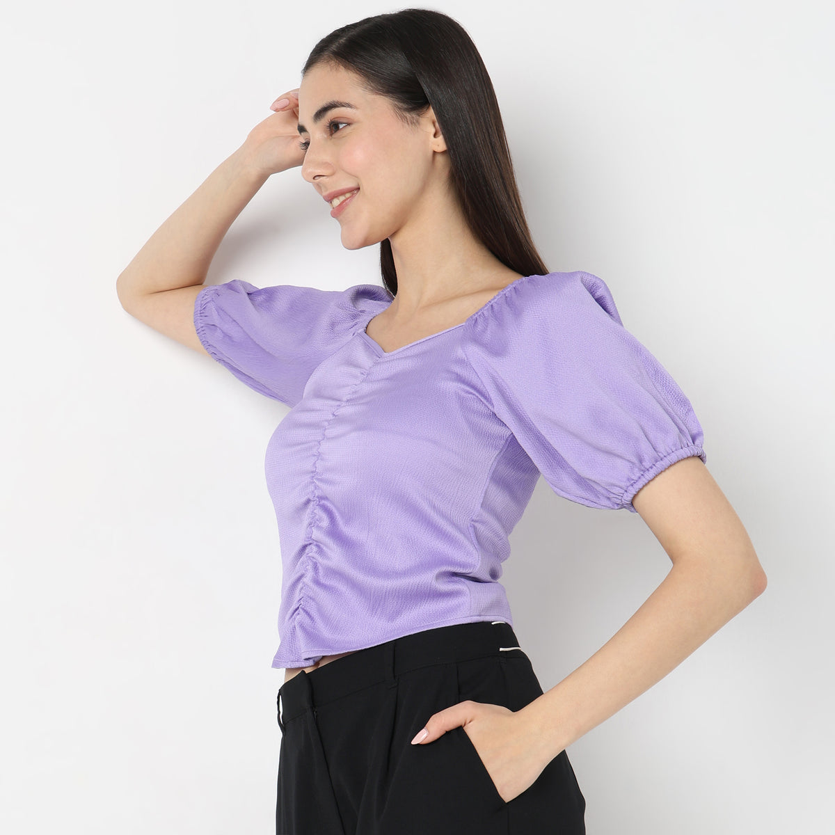 Regular Fit Solid Top