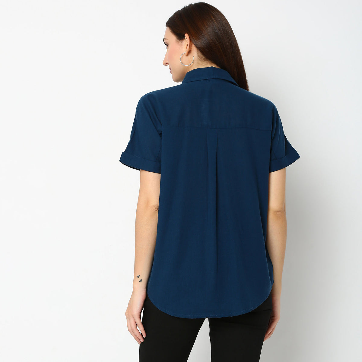 Regular Fit Solid Shirt