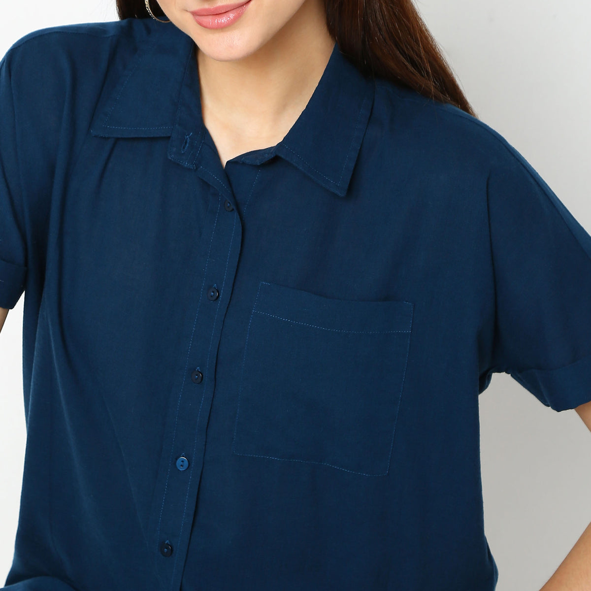 Regular Fit Solid Shirt