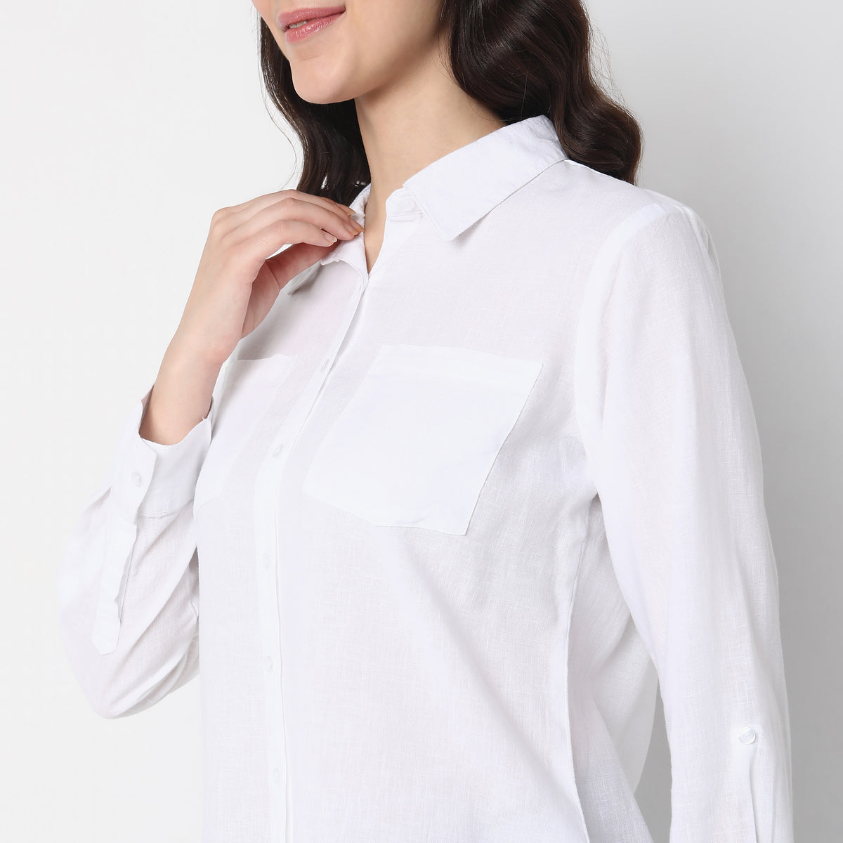 Regular Fit Solid Shirt