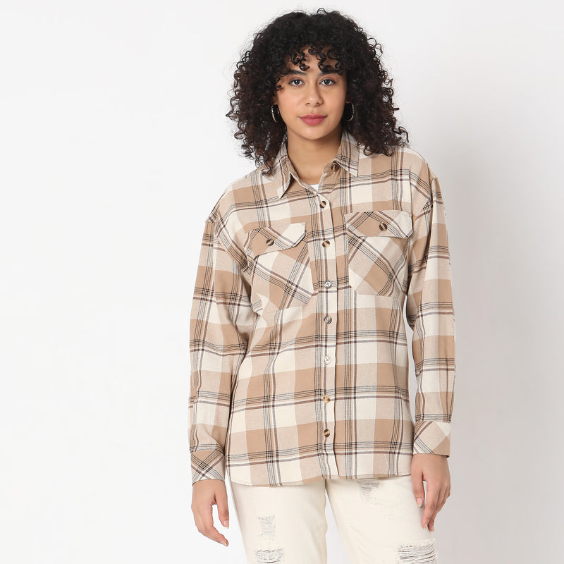 Regular Fit Checkered Shirt