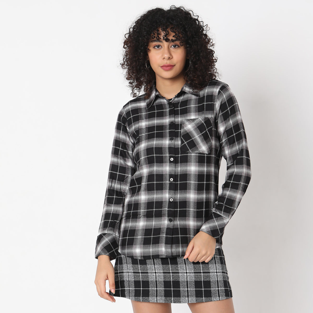 Regular Fit Checkered Shirt