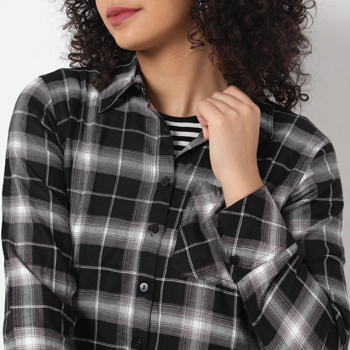 Regular Fit Checkered Shirt