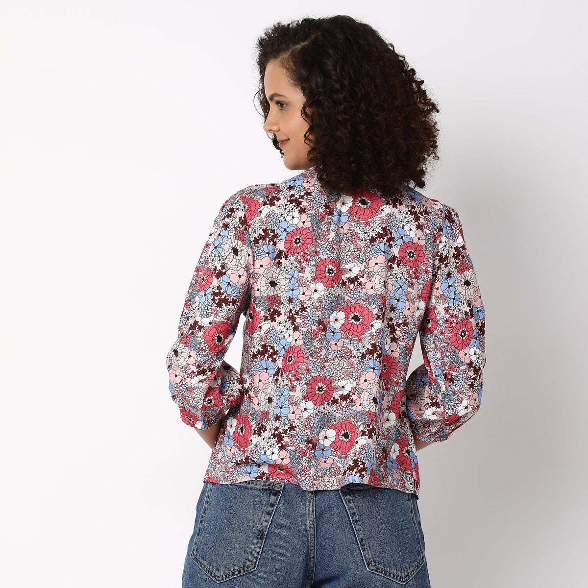 Regular Fit Floral Top