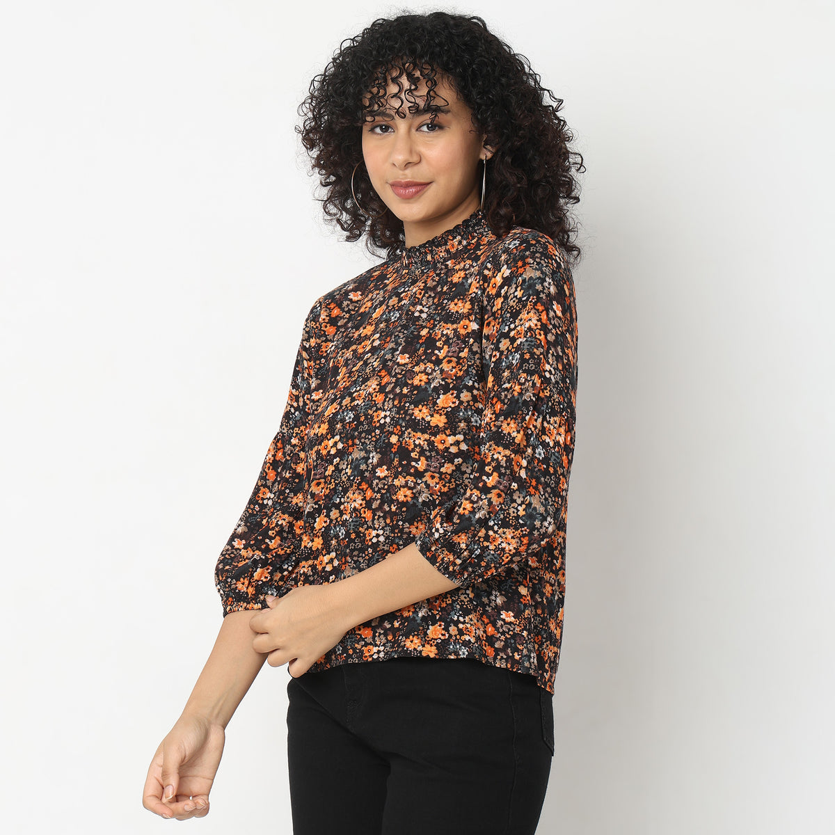 Regular Fit Floral Top