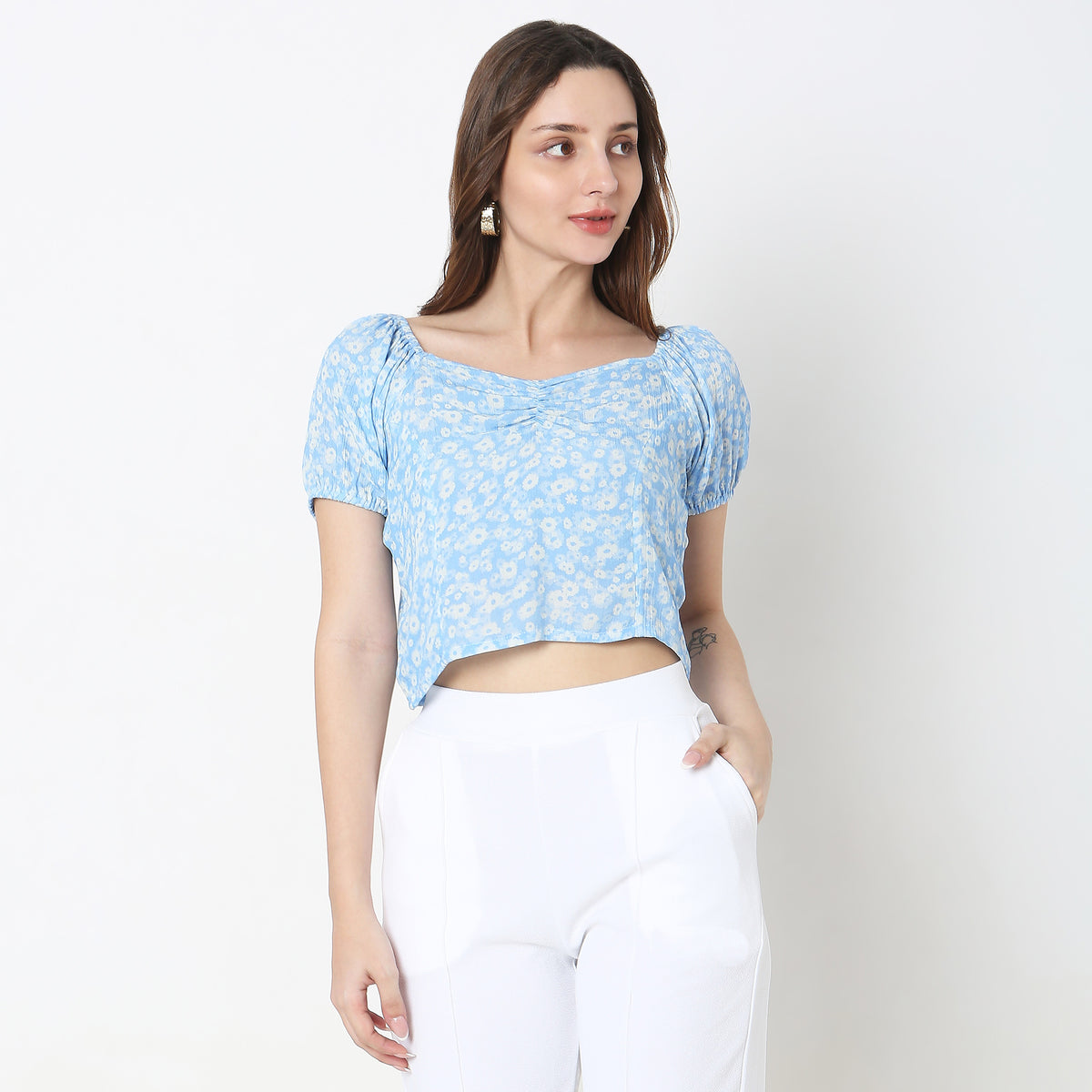 Slim Fit Floral Top