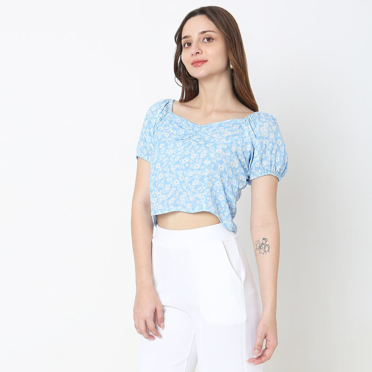 Slim Fit Floral Top