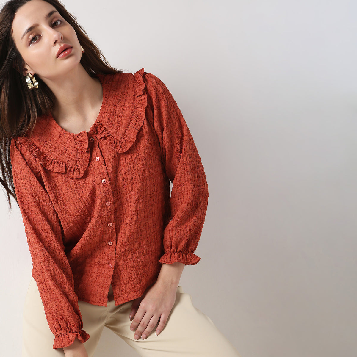 Regular Fit Solid Top