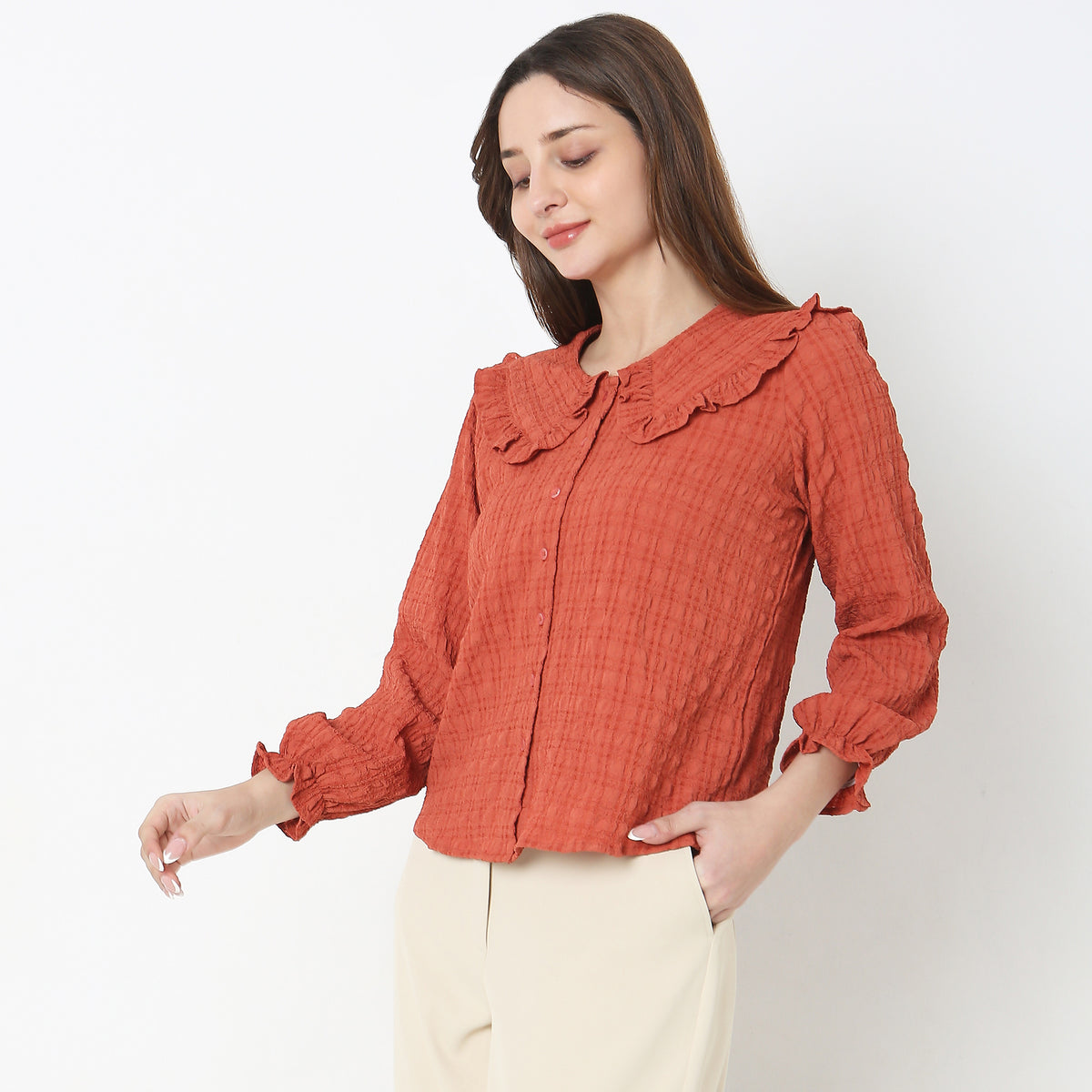 Regular Fit Solid Top