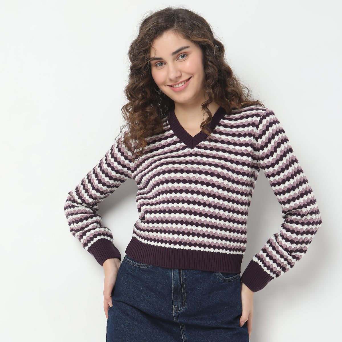 Regular Fit Jacquard Sweater