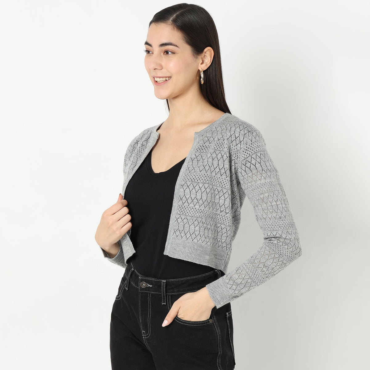 Regular Fit Solid Sweater