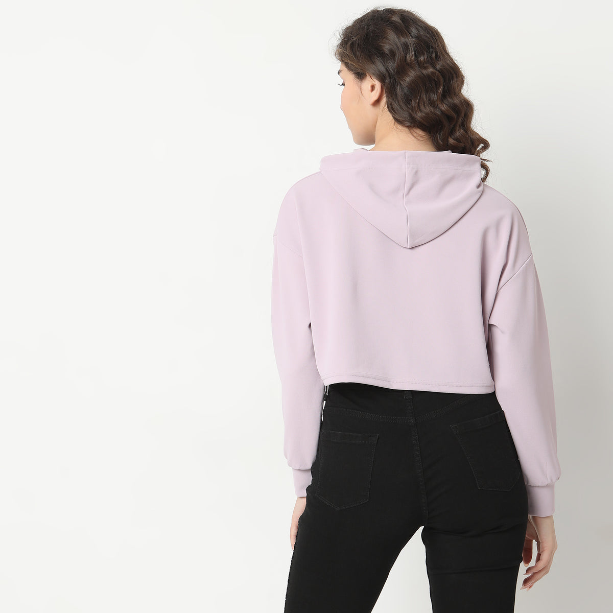 Regular Fit Solid Sweatshirt