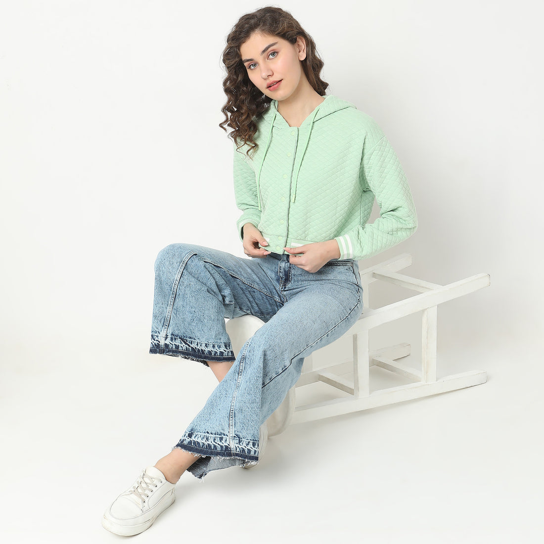 Oversize Quilted Sweatshirt