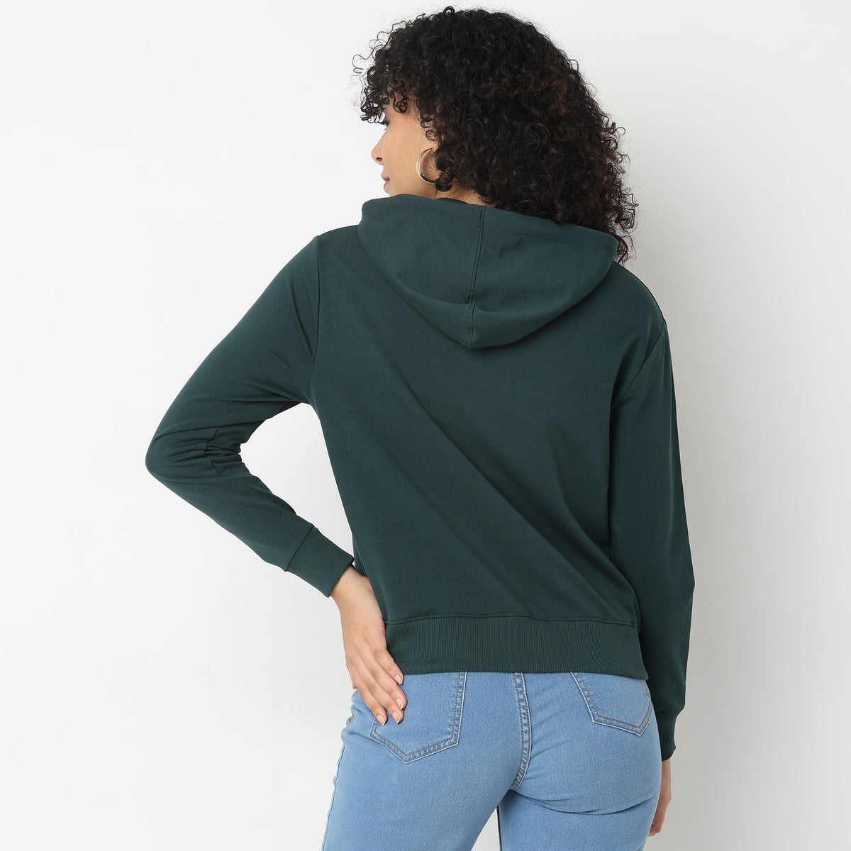 Regular Fit Solid Sweatshirts