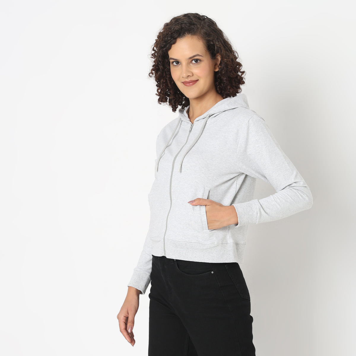 Regular Fit Solid Sweatshirts