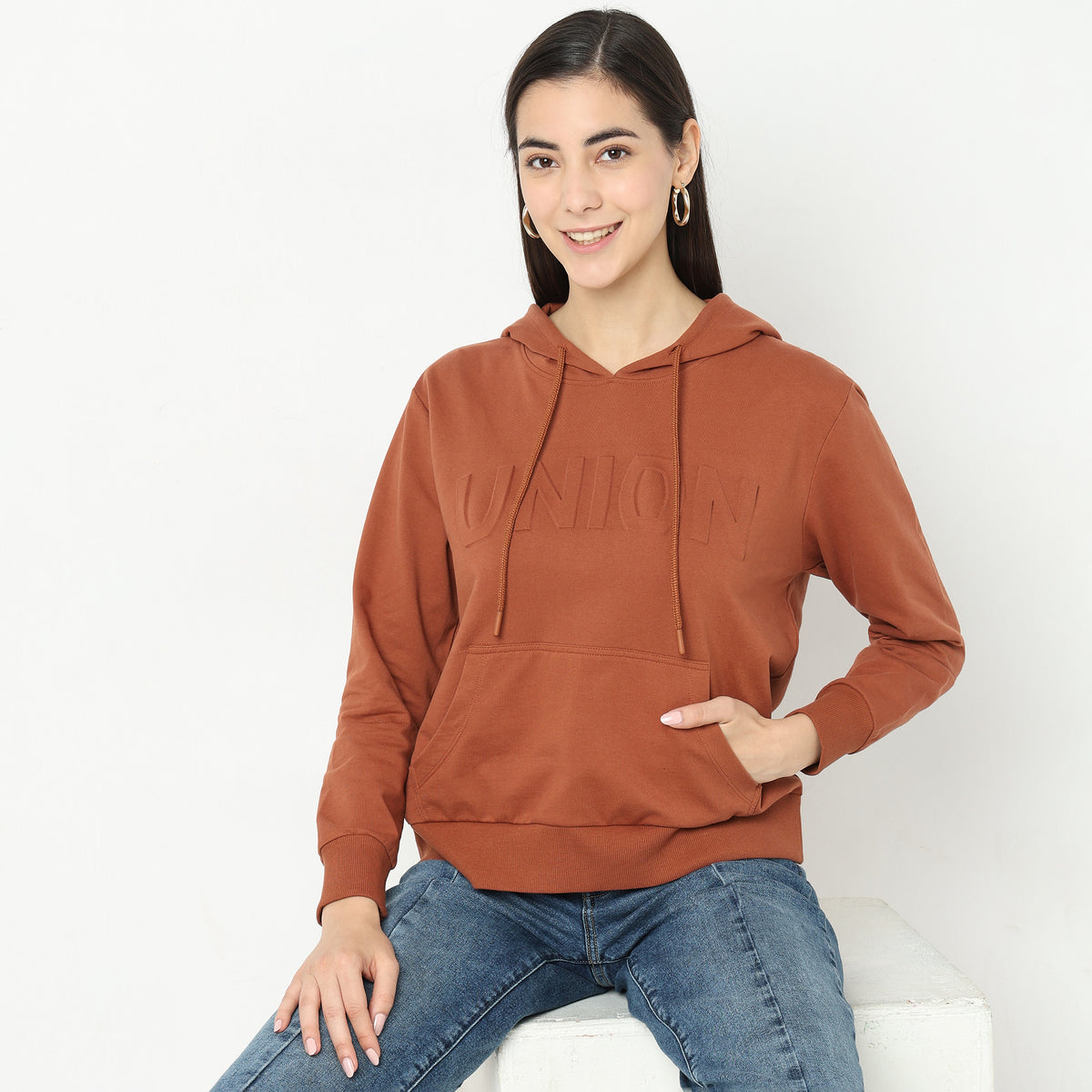 Oversize Solid Sweatshirt