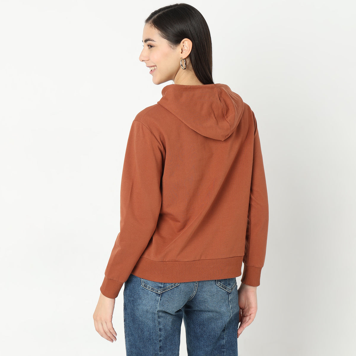 Oversize Solid Sweatshirt