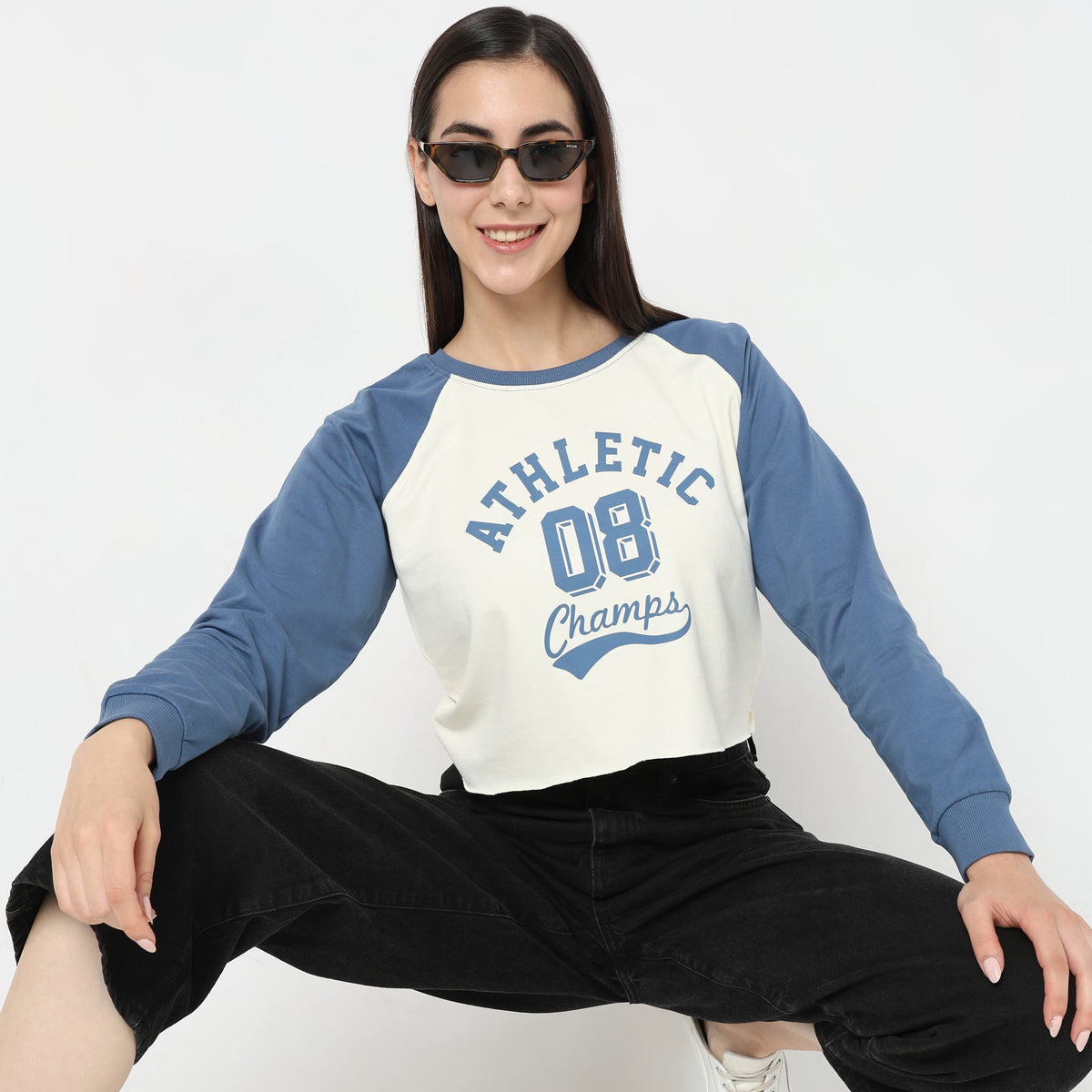 Boxy Fit Graphic Sweatshirt