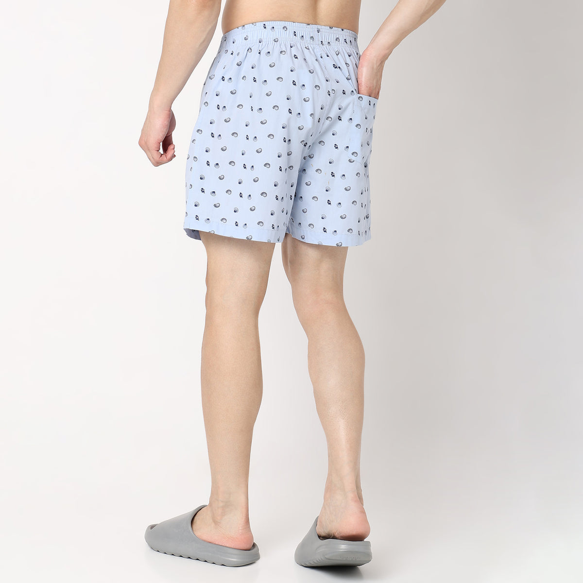 Regular Fit Printed Mid Rise Shorts