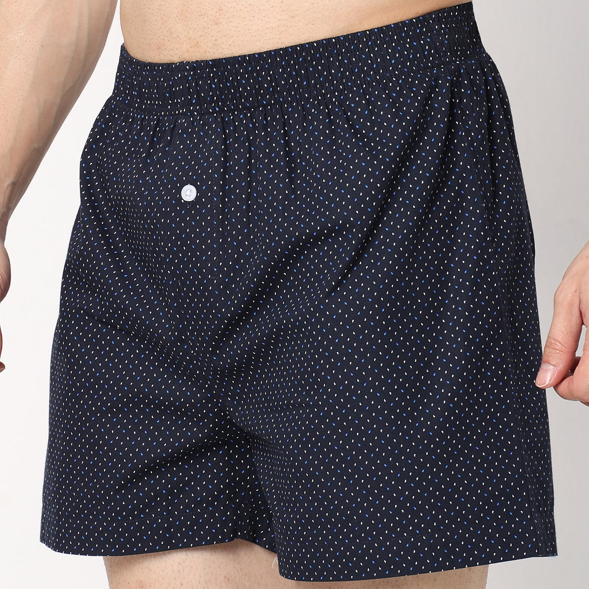 Regular Fit Printed Mid Rise Shorts