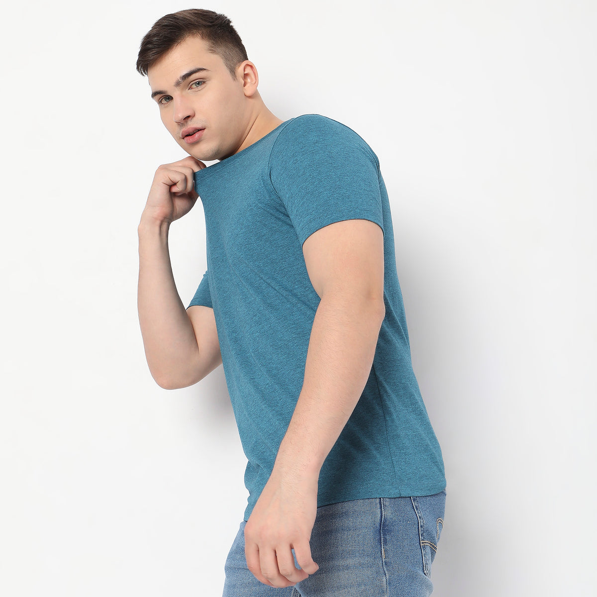 Regular Fit Solid T-Shirt