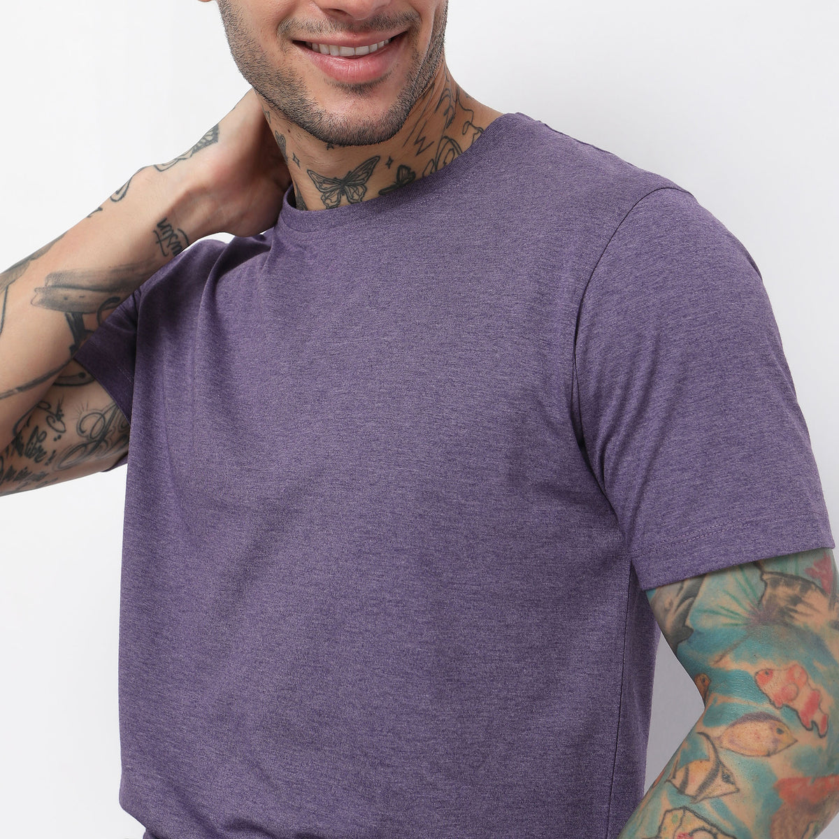 Regular Fit Solid T-Shirt