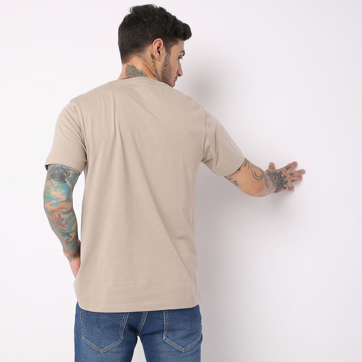 Regular Fit Solid T-Shirt