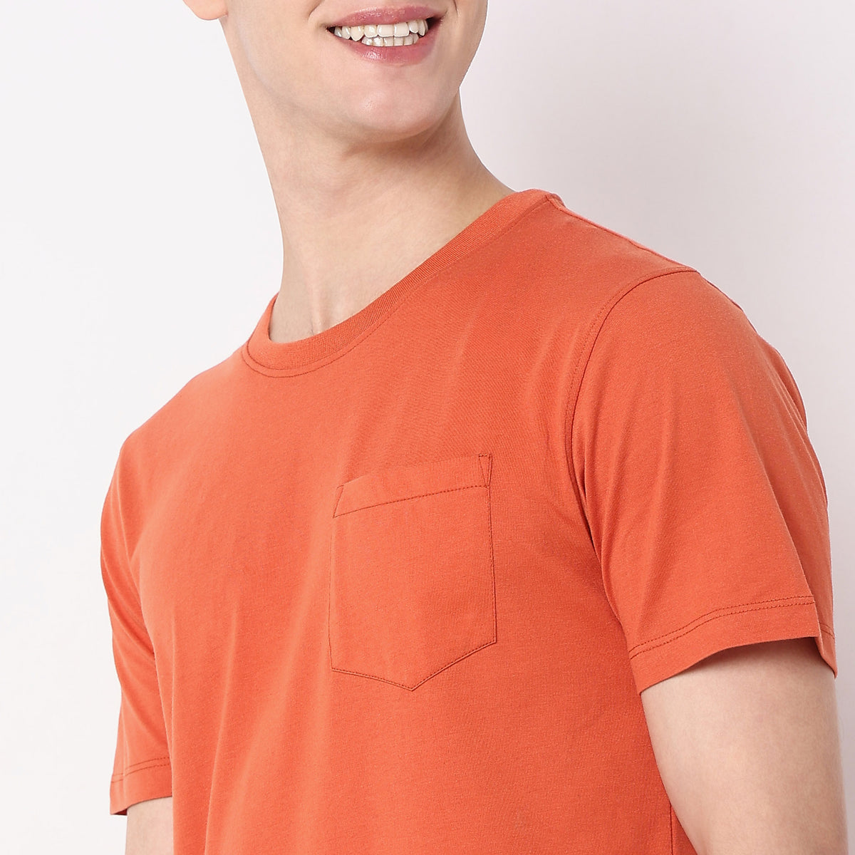 Regular Fit Solid T-Shirt