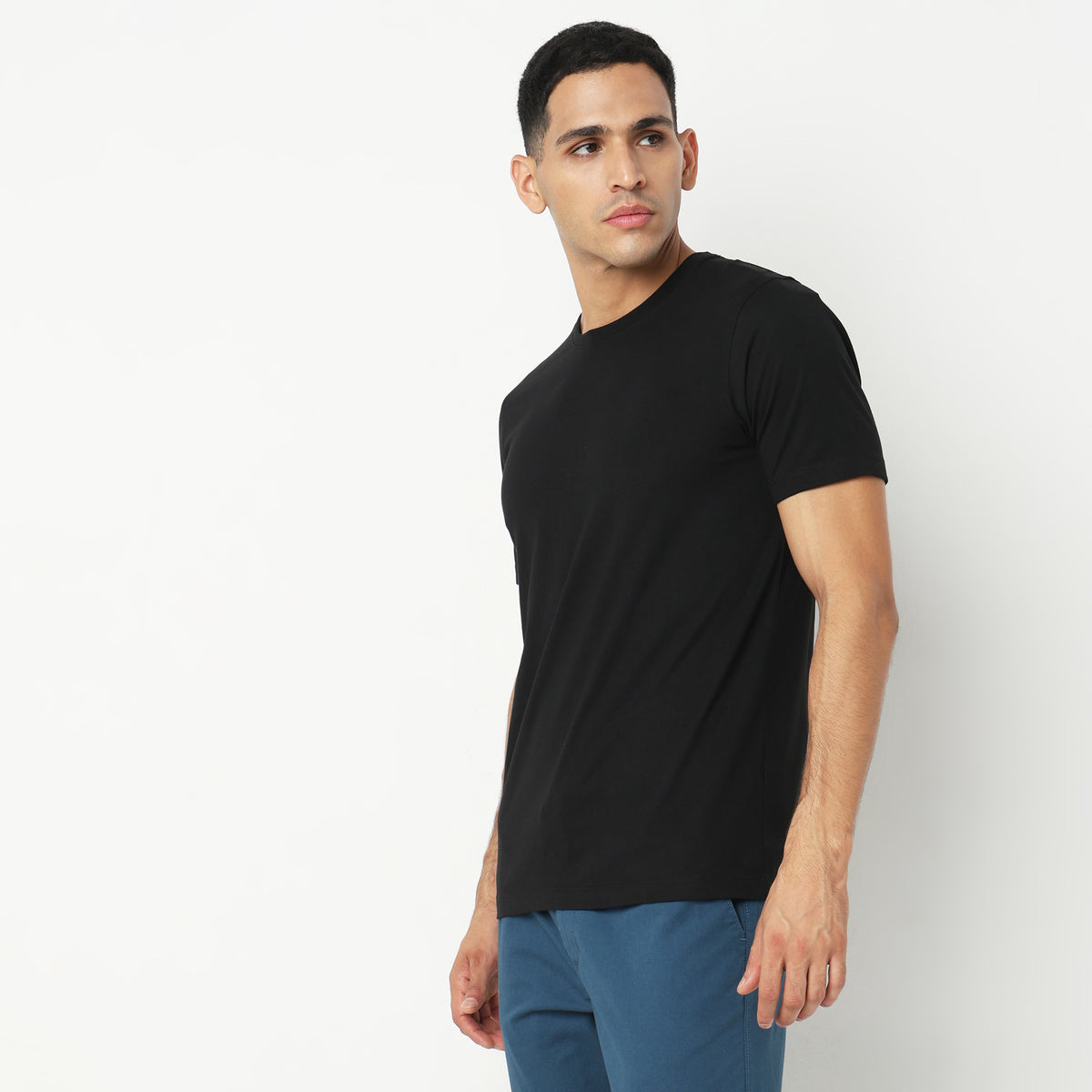 Regular Fit Solid T-Shirt