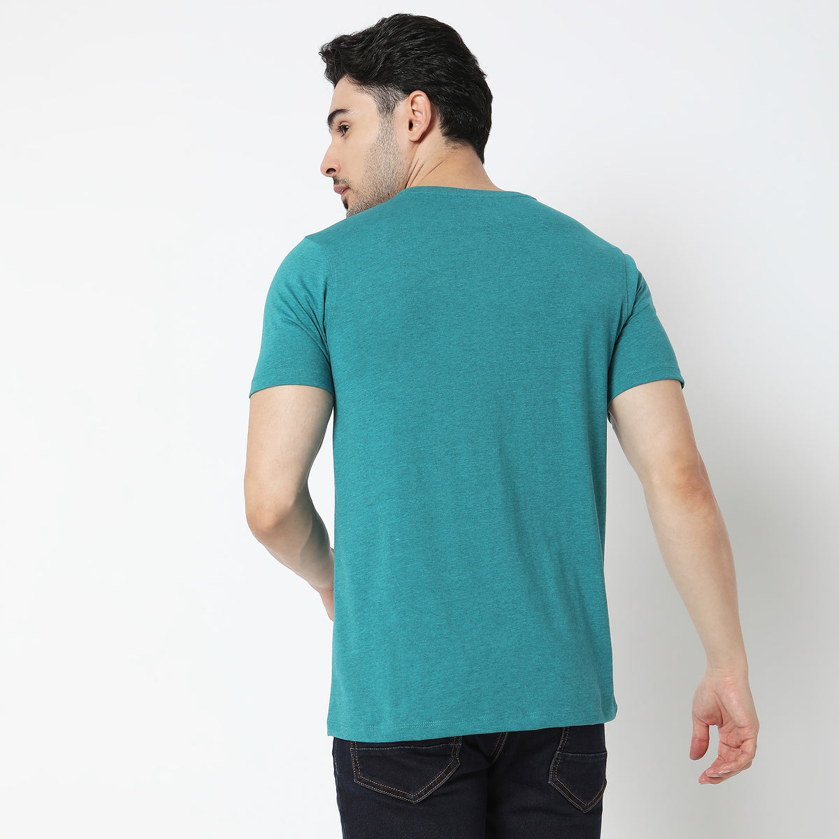 Regular Fit Solid T-Shirt