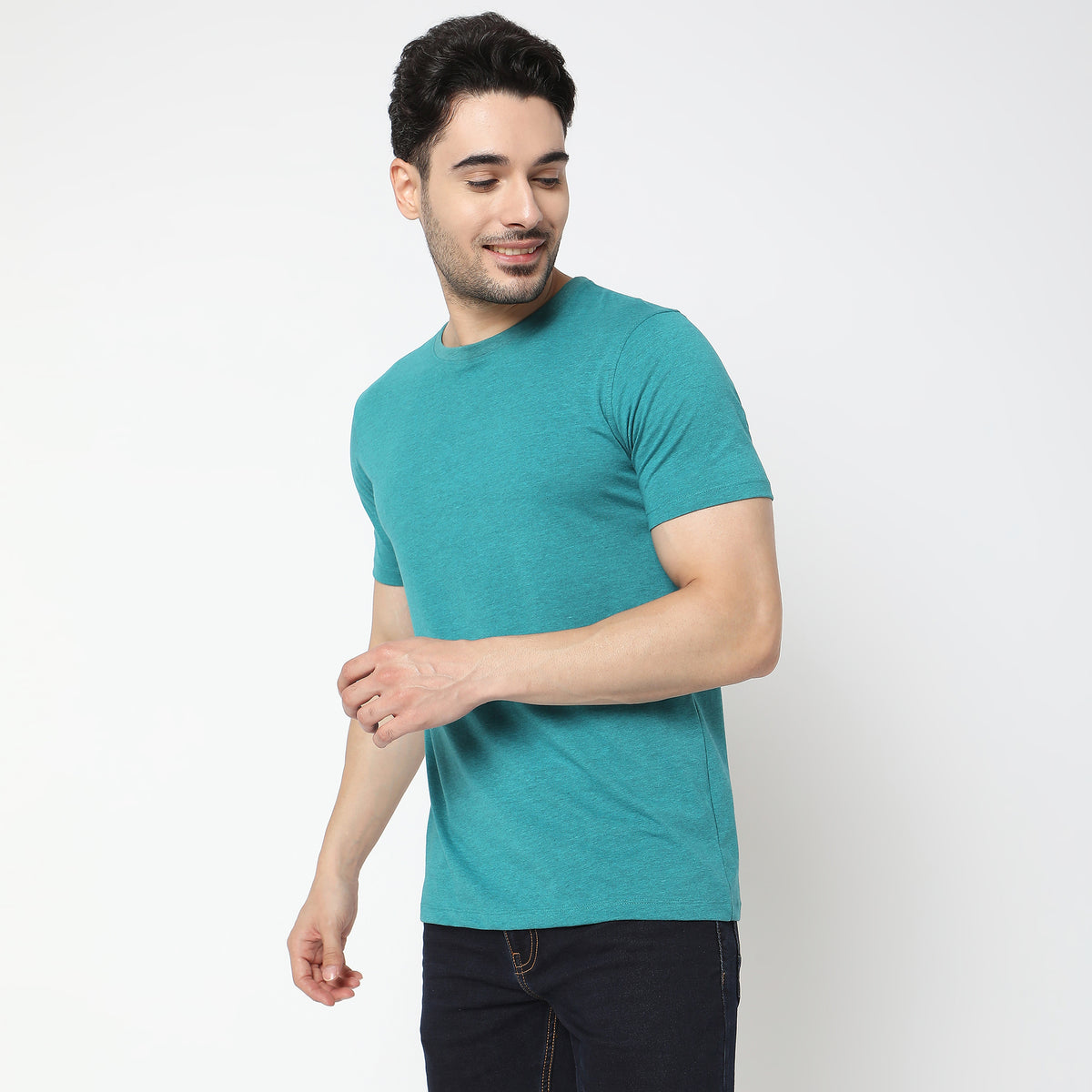 Regular Fit Solid T-Shirt