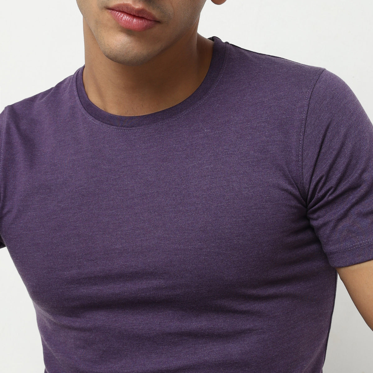 Regular Fit Solid T-Shirt