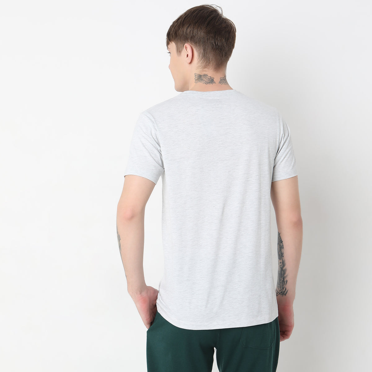 Regular Fit Solid T-Shirt