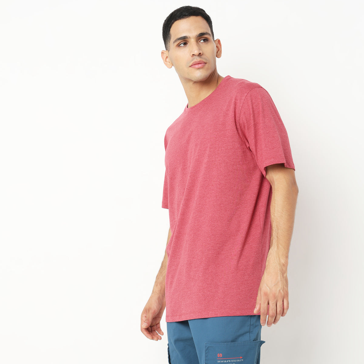 Regular Fit Solid T-Shirt