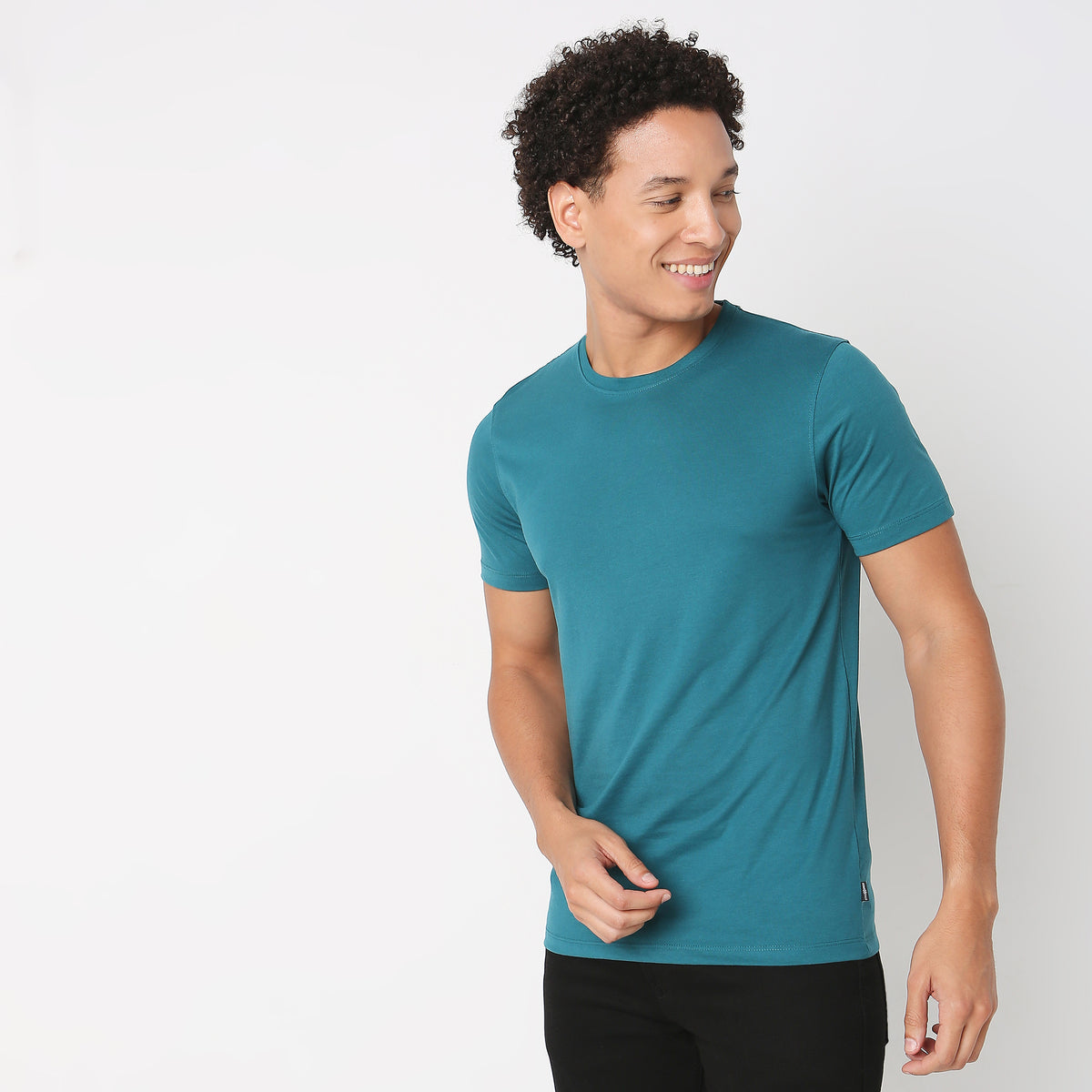 Regular Fit Solid T-Shirt