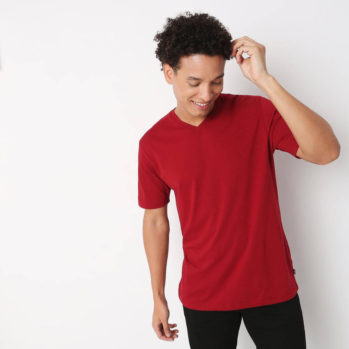 Regular Fit Solid T-Shirt