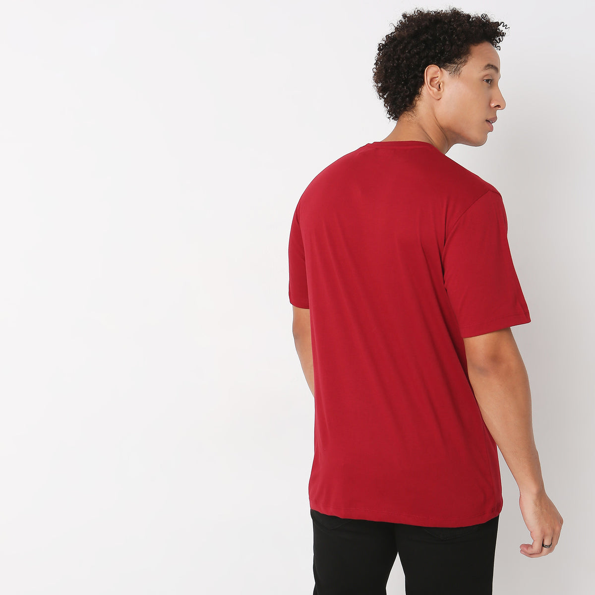 Regular Fit Solid T-Shirt