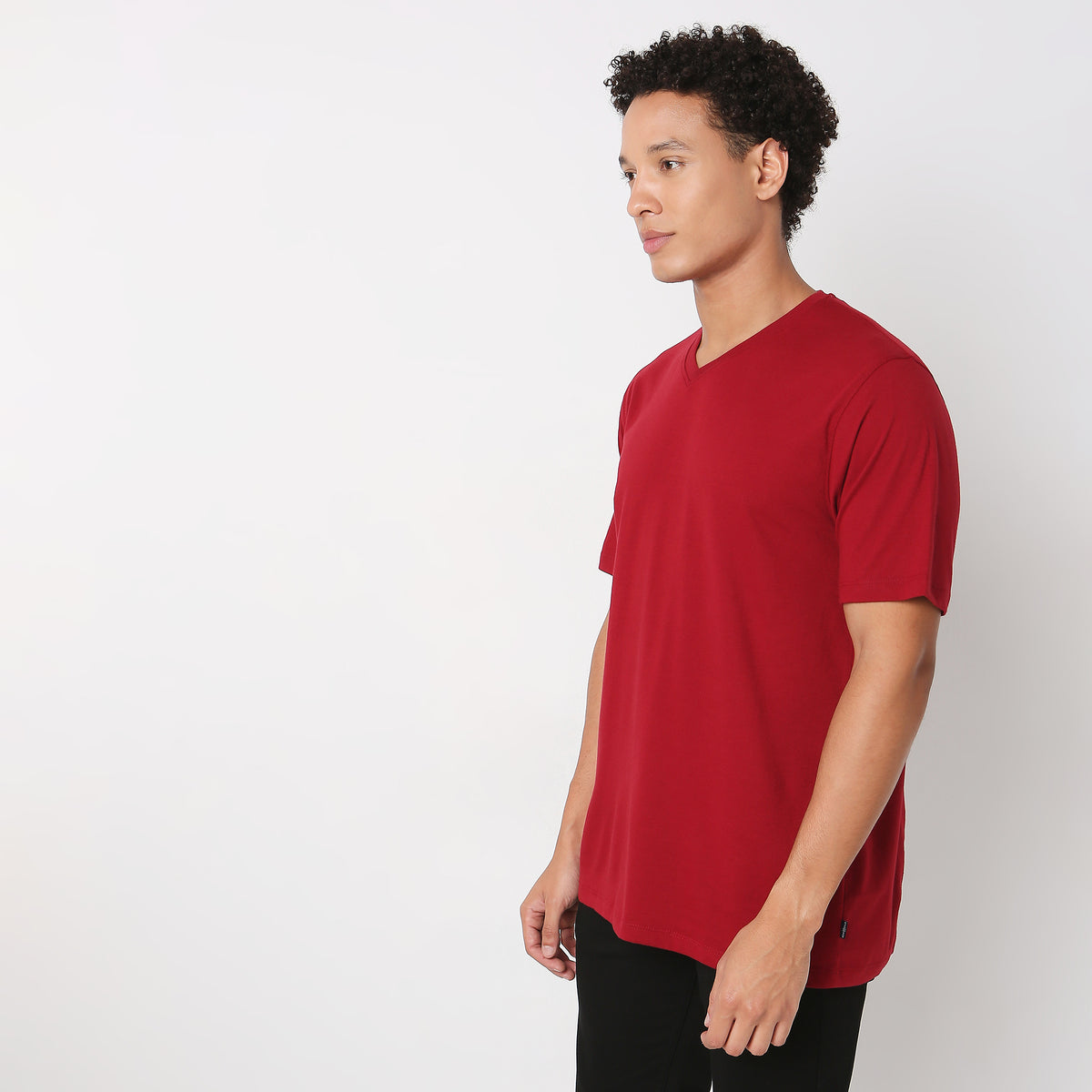 Regular Fit Solid T-Shirt