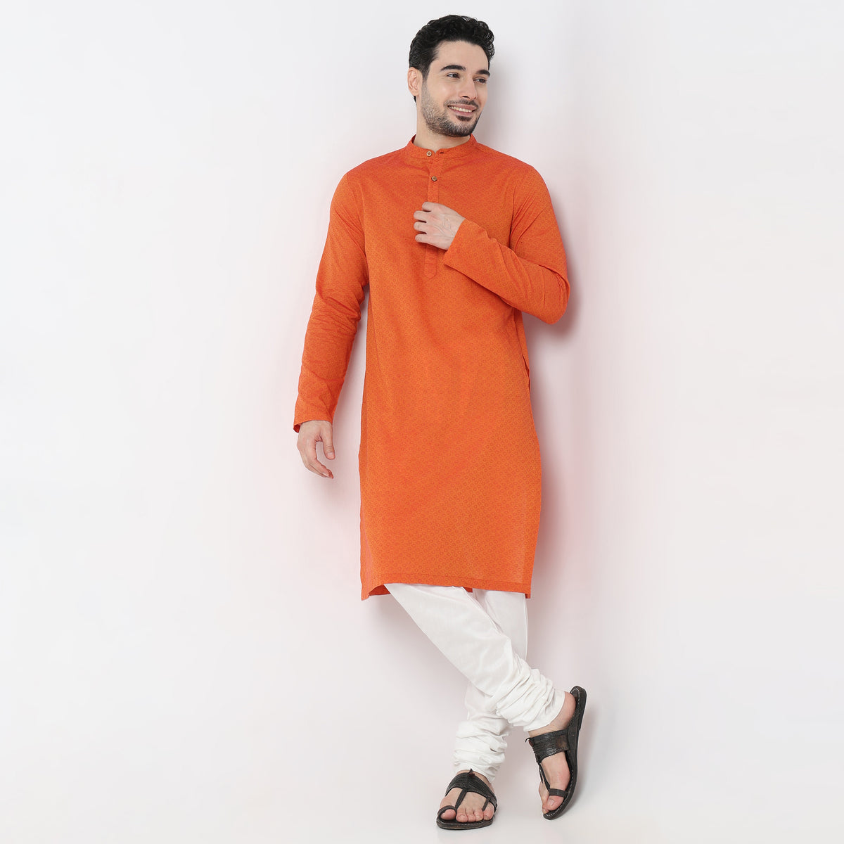 Regular Fit Solid Mid Rise Churidar