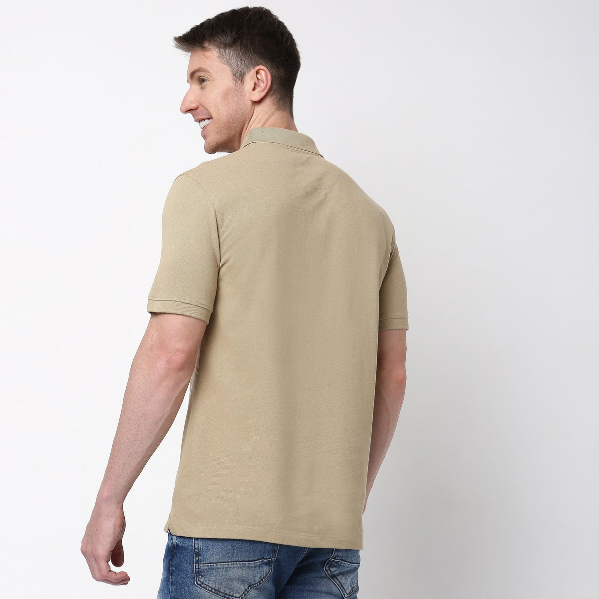 Regular Fit Solid Polo T-Shirt