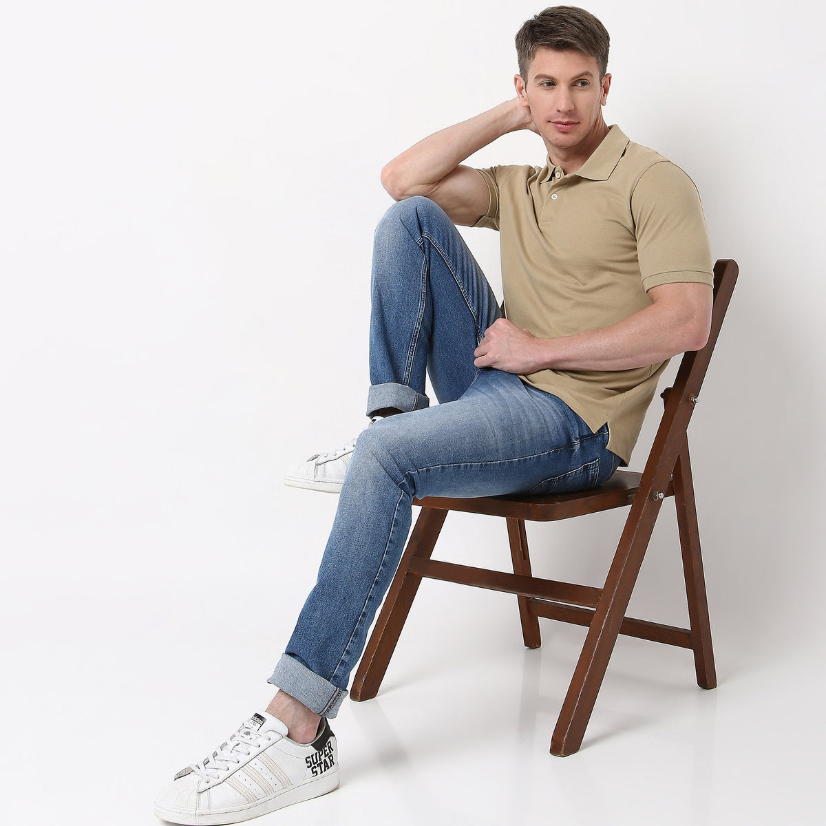 Regular Fit Solid Polo T-Shirt